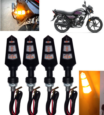 DvineAutoFashionZ Front, Rear, Side LED Indicator Light for Honda Dream Neo(Amber)