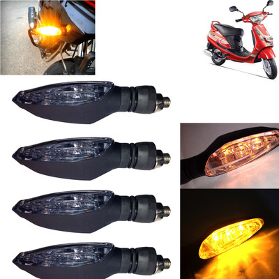 Pious Front, Rear, Side LED Indicator Light for Mahindra Duro DZ(Amber)