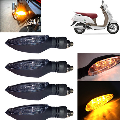 Pious Front, Rear, Side LED Indicator Light for Suzuki Access SE(Amber)