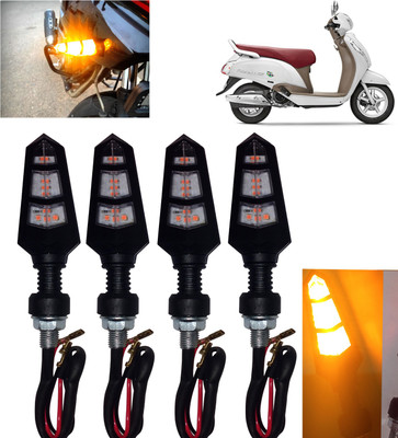 DvineAutoFashionZ Front, Rear, Side LED Indicator Light for Suzuki Access SE(Amber)