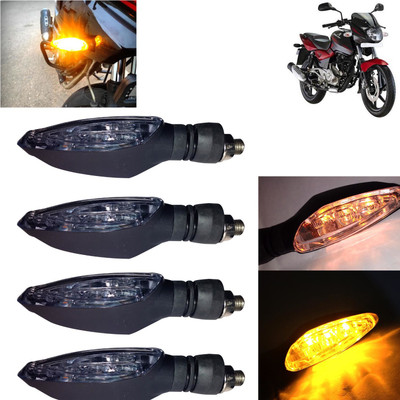Pious Front, Rear, Side LED Indicator Light for Bajaj Pulsar 180 DTS-i(Amber)