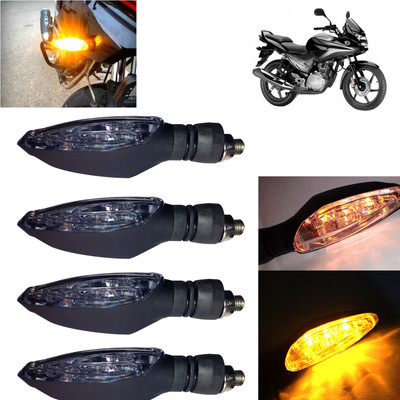 Pious Front, Rear, Side LED Indicator Light for Honda CBF Stunner(Amber)