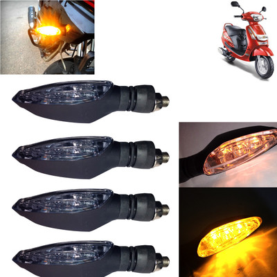 Pious Front, Rear, Side LED Indicator Light for Mahindra Duro(Amber)