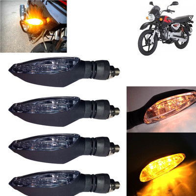 Pious Front, Rear, Side LED Indicator Light for Bajaj Boxer(Amber)