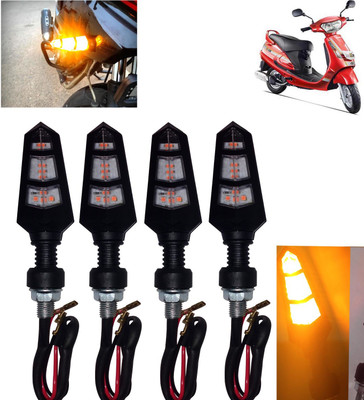 DvineAutoFashionZ Front, Rear, Side LED Indicator Light for Mahindra Gusto(Amber)