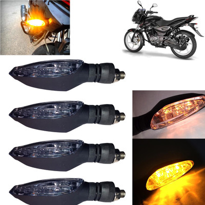 Pious Front, Rear, Side LED Indicator Light for Bajaj Pulsar 150 DTS-i(Amber)