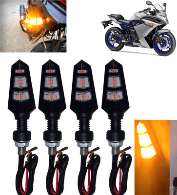 DvineAutoFashionZ Front, Rear, Side LED Indicator Light for Yamaha RX 100(Amber)