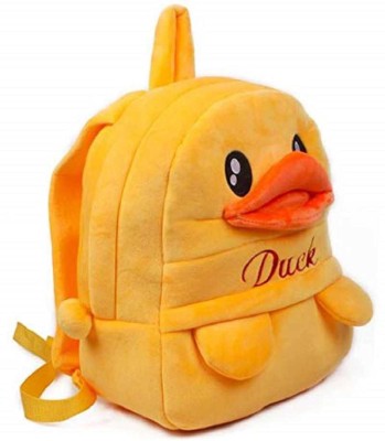 INDIGNITE Duck Face Soft Plush Backpacks 12 L Backpack(Yellow)