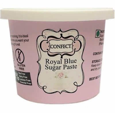 Confect Royal Blue Sugar Paste Icing Sugar(250 g, Royal Blue)