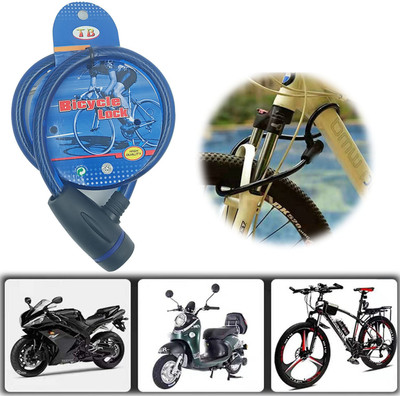 AXWee Plastic, Stainless Steel Key Lock For Helmet