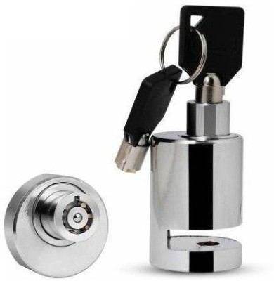 SRPHERE SRM45852-Heavy Duty Stainless Steel Chrome Security for Motorcycle Disc Lock(Silver)