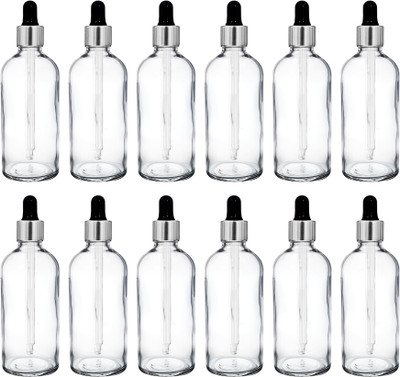 nsb herbals 100 ml Glass Bottle(Pack of 12, Clear)