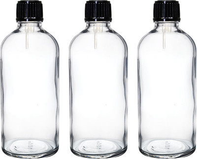 nsb herbals 100 ml Glass Bottle(Pack of 3, Clear)
