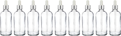 nsb herbals 100 ml Glass Bottle(Pack of 9, Clear)