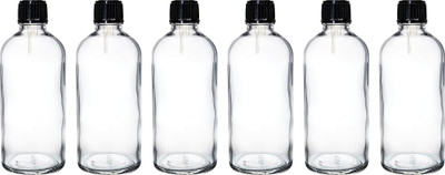 nsb herbals 100 ml Glass Bottle(Pack of 6, Clear)
