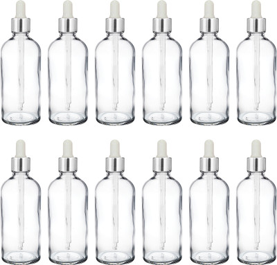 nsb herbals 100 ml Glass Bottle(Pack of 12, Clear)