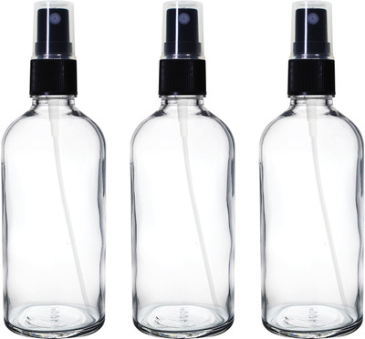 nsb herbals 100 ml Glass Spray Bottle(Pack of 3, Clear)