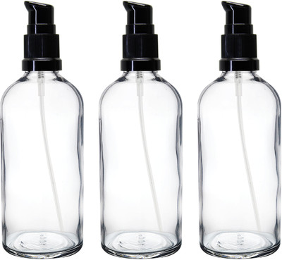 nsb herbals 100 ml Glass Bottle(Pack of 3, Clear)