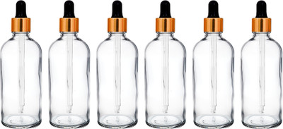 nsb herbals 100 ml Glass Bottle(Pack of 6, Clear)