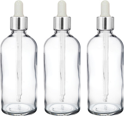 nsb herbals 100 ml Glass Bottle(Pack of 3, Clear)