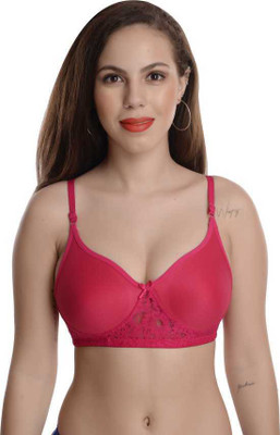 soft beauty Women Full Coverage Lightly Padded Bra(Pink)