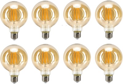 Hybrix 4 W Decorative E26, E27 Decorative Bulb(Gold, Pack of 8)