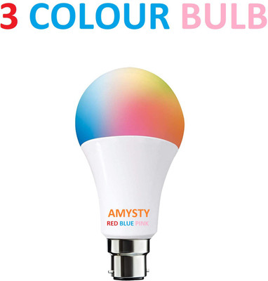 AMYSTY 9 W Basic Round B22 LED Bulb(Multicolor)