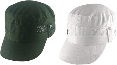 hastlo Solid Sports/Regular Cap Cap(Pack of 2)