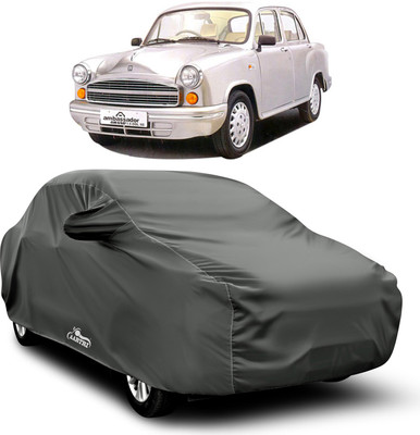 XAFO Car Cover For HM Ambassador MPFi (With Mirror Pockets)(Grey)