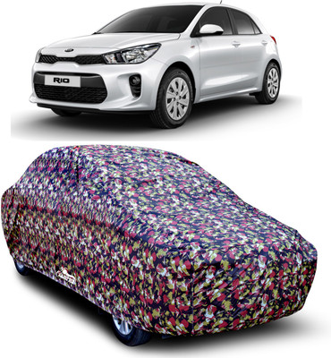 XAFO Car Cover For Kia Rio (With Mirror Pockets)(Multicolor)