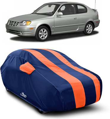XAFO Car Cover For Hyundai Accent (With Mirror Pockets)(Orange)