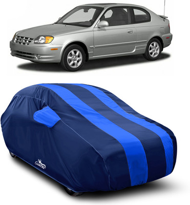 XAFO Car Cover For Hyundai Accent (With Mirror Pockets)(Blue)