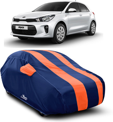 XAFO Car Cover For Kia Rio (With Mirror Pockets)(Orange)