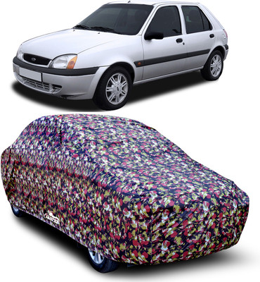 XAFO Car Cover For Ford Fiesta Old (With Mirror Pockets)(Multicolor)