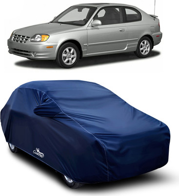 XAFO Car Cover For Hyundai Accent (With Mirror Pockets)(Blue)
