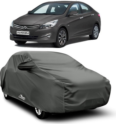 XAFO Car Cover For Hyundai Fluidic Verna 4S (With Mirror Pockets)(Grey)
