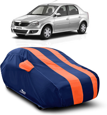 XAFO Car Cover For Mahindra Logan Edge (With Mirror Pockets)(Orange)