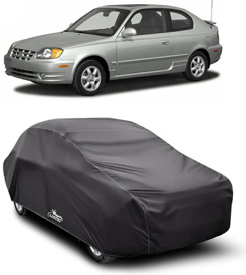 XAFO Car Cover For Hyundai Accent (With Mirror Pockets)(Grey)