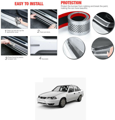 XZRTZ Car door bumper sill Protection Anti-Collision Strip Rubber Scratch Carbon 46 Matte, Glossy, Chrome Daewoo Cielo Side Garnish