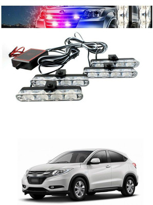 PECUNIA Red & Blue Car Truck Dash Strobe Flash Light Warning Lamp 73 Headlight Car, Motorbike LED for Honda (12 V, 55 W)(Universal For Car, Pack of 1)