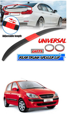 PRTEK Plastic Car Bumper Guard(Black, Red, Pack of 1, Hyundai, Getz)