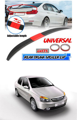 PRTEK Plastic Car Bumper Guard(Black, Red, Pack of 1, Tata, Universal For Car)