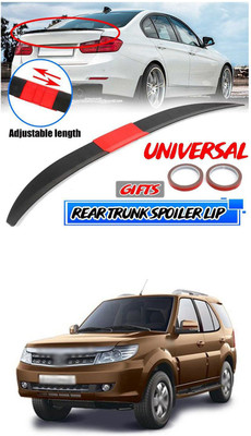 PRTEK Plastic Car Bumper Guard(Black, Red, Pack of 1, Tata, Safari Storme)