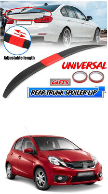 PRTEK Plastic Car Bumper Guard(Black, Red, Pack of 1, Honda, Brio)