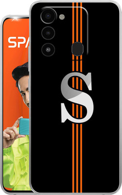 mobom Back Cover for Tecno Spark Go 2022(Black, Silver, Dual Protection, Silicon, Pack of: 1)