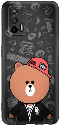FeelWhiz Back Cover for Realme X7 Max / Realme GT 5G(Black, Brown)
