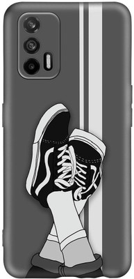 FeelWhiz Back Cover for Realme X7 Max / Realme GT 5G(Black, Grey)