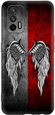 FeelWhiz Back Cover for Realme X7 Max / Realme GT 5G(Grey, Red)