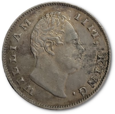 gscollectionshop British India William One Rupee 1835 F Raised Silver Coin High Grade Medieval Coin Collection(1 Coins)