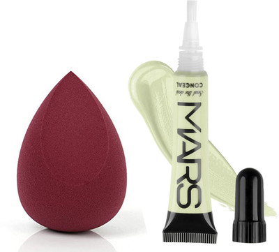 MARS Best Suited For Oily To Combination Skin |Matte Finish & Makeup Sponge & Beauty Blender(2 Items in the set)